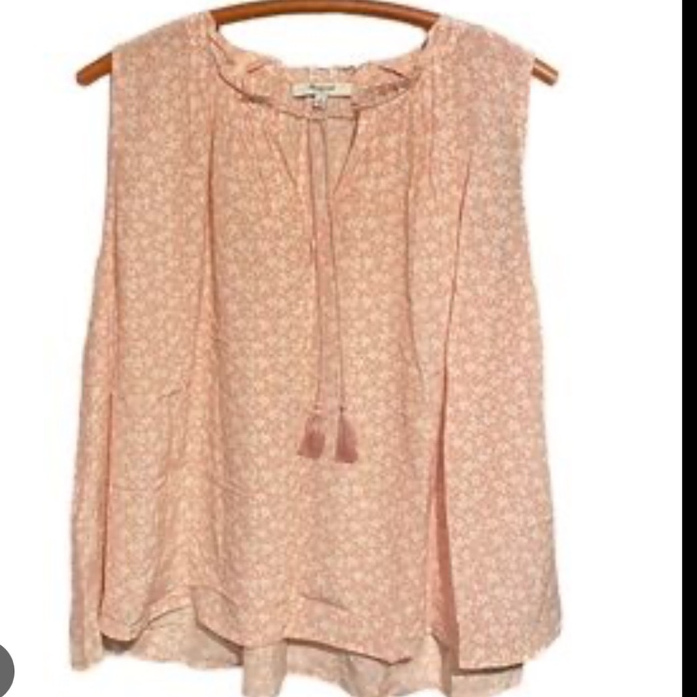 Madewell sleeveless silk top